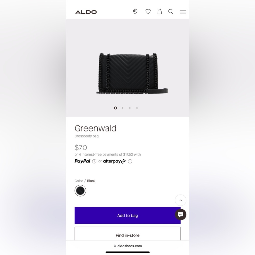Black crossbody bag
